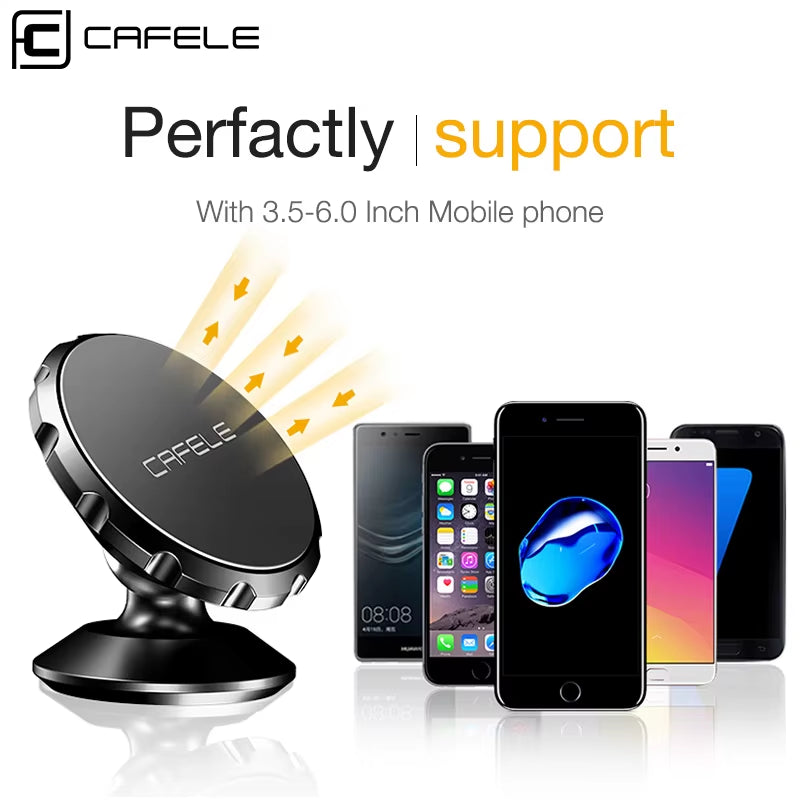 Magnetic Car Phone Holder Stand for Iphone Samsung Dashboard Holder Air Vent Grip Mount Universal Magnet Car Bracket