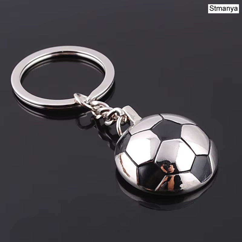 Fashion Football Metal Keychain Men Gift Key Chain Soccer Shoes and Football Car Key Ring Gift Party Keychains Jewelry